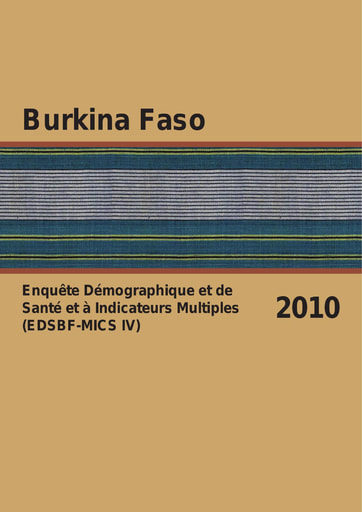 491 INSD 2012 Enquête Démographique et de Santé BF  2010
