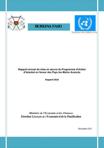 664 Min Econo 2015  Rapport annuel Action d’Istanbul  Pays Moins Avancés BF